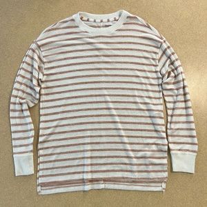 Abercrombie and Fitch Soft A&F Cozy Striped Sweater Shirt